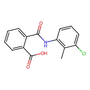 2-((3-Chloro-2-methylphenyl)carbamoyl)benzoic acid structure