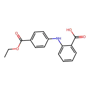 Benzoic acid, 2,4'-iminodi-, 4'-ethyl ester structure