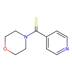 Morpholino(pyridin-4-yl)methanethione structure