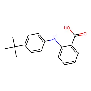 Anthranilic acid, N-(p-tert-butylphenyl)- structure