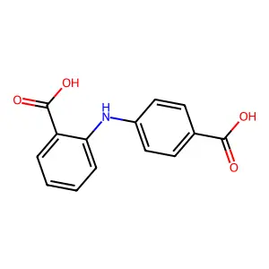 2-((4-Carboxyphenyl)amino)benzoic acid structure