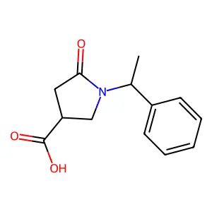 5-oxo-1-(1-phenylethyl)pyrrolidine-3-carboxylate structure