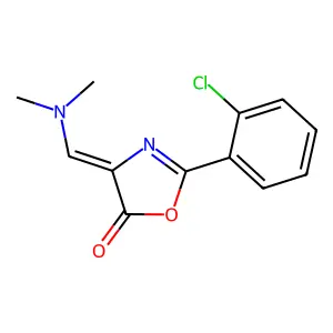 2-(2-chlorophenyl)-4-[(dimethylamino)methylene]-1,3-oxazol-5(4H)-one structure