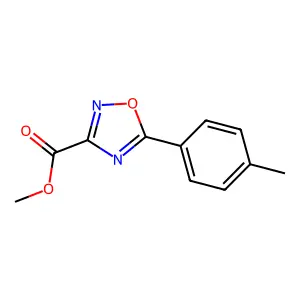 Methyl 5-(4-methylphenyl)-1,2,4-oxadiazole-3-carboxylate structure