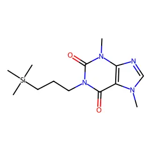 1H-Xanthine, 3,7-dimethyl-1-(3-trimethylsilylpropyl)- structure