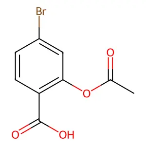 2-(Acetyloxy)-4-bromobenzoic acid structure