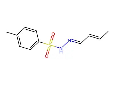 N-(but-2-enylideneamino)-4-methylbenzenesulfonamide structure