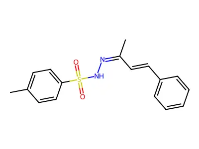4-methyl-N-(4-phenylbut-3-en-2-ylideneamino)benzenesulfonamide structure