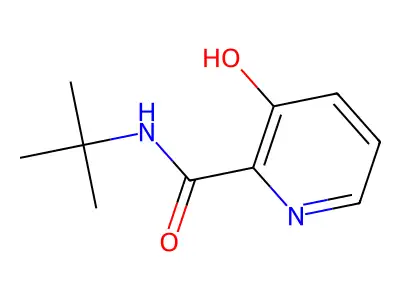 N-(1,1-Dimethylethyl)-3-hydroxy-2-pyridinecarboxamide structure