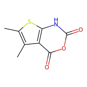 5,6-dimethyl-1H,2H,4H-thieno[2,3-d][1,3]oxazine-2,4-dione structure