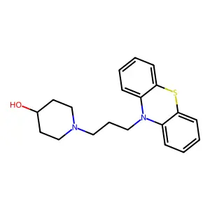 4-Piperidinol, 1-(3-phenothiazin-10-ylpropyl)- structure