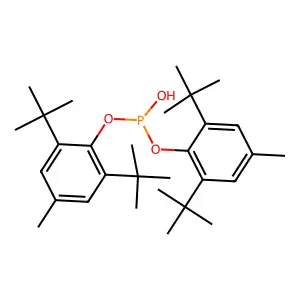 Bis(2,6-ditert-butyl-4-methylphenyl) hydrogen phosphite structure