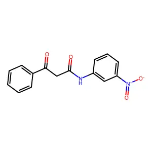 3'-Nitro-2-benzoylacetanilide structure