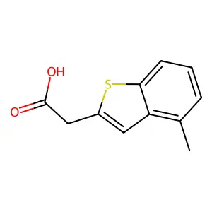 (4-Methylbenzo(b)thien-2-yl)acetic acid structure
