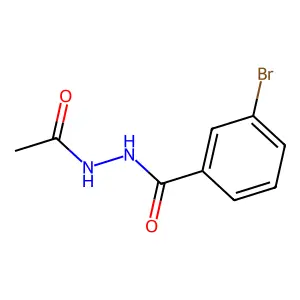N'-acetyl-3-bromobenzohydrazide structure
