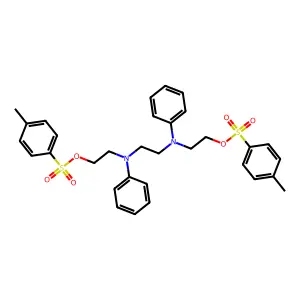 2-[N-[2-[N-[2-(4-methylphenyl)sulfonyloxyethyl]anilino]ethyl]anilino]ethyl 4-methylbenzenesulfonate structure