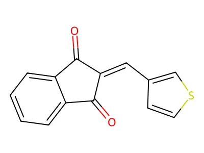 2-(3-Thienylmethylene)indane-1,3-dione structure