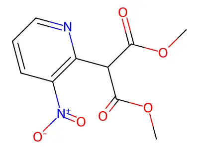 Dimethyl 2-(3-nitropyridin-2-yl)malonate structure
