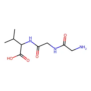 N-(N-甘氨酰甘氨酰)-DL-缬氨酸 structure