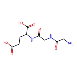 2-[[2-[(2-Aminoacetyl)amino]acetyl]amino]pentanedioic acid structure