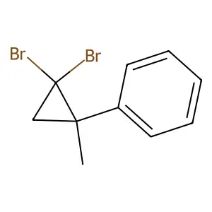(2,2-Dibromo-1-methylcyclopropyl)benzene structure