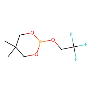 5,5-Dimethyl-2-(2,2,2-trifluoroethoxy)-1,3,2-dioxaphosphinane structure