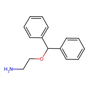 2-(二苯甲氧基)乙胺 structure