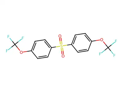Bis[4-(trifluoromethoxy)phenyl] sulphone structure
