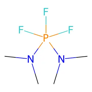 Phosphoranediamine, 1,1,1-trifluoro-N,N,N',N'-tetramethyl- structure