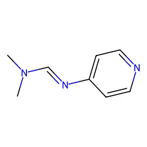 N,N-二甲基-N'-吡啶-4-基甲脒 structure