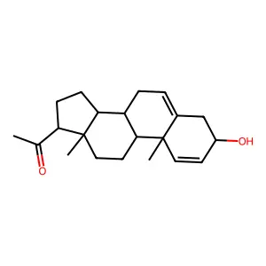3-Hydroxypregna-1,5-dien-20-one structure