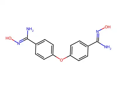 N'-hydroxy-4-[4-(N'-hydroxycarbamimidoyl)phenoxy]benzenecarboximidamide structure
