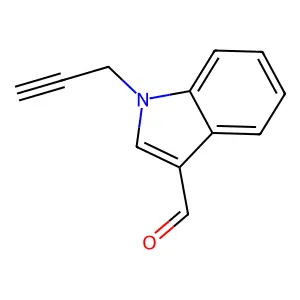 1-(prop-2-yn-1-yl)-1H-indole-3-carbaldehyde structure
