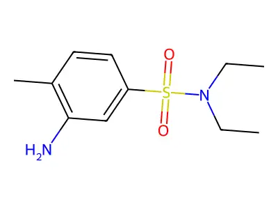 3-amino-N,N-diethyl-4-methylbenzene-1-sulfonamide structure
