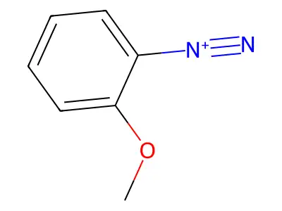 Benzenediazonium, 2-methoxy- structure