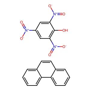2,4,6-Trinitrophenol-phenanthrene(1:1) structure