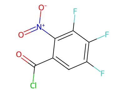 2-Nitro-3,4,5-trifluorobenzoyl chloride structure
