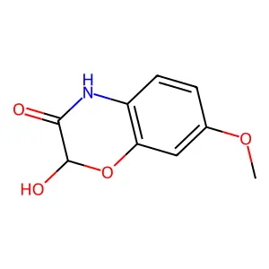 2-Hydroxy-7-methoxy-2H-1,4-benzoxazin-3(4H)-one structure