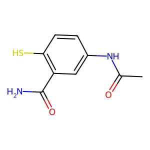 5-(乙酰氨基)-2-巯基苯甲酰胺 structure