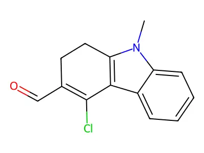 4-Chloro-9-methyl-2,9-dihydro-1H-carbazole-3-carbaldehyde structure