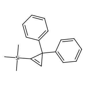 (3,3-Diphenyl-1-cyclopropen-1-yl)(trimethyl)silane structure
