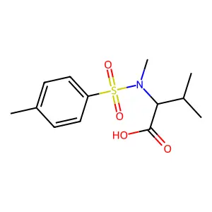 3-Methyl-2-[methyl-(toluen-4-sulfonyl)-amino]-butanoic acid structure