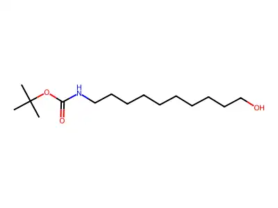 tert-Butyl (10-hydroxydecyl)carbamate structure