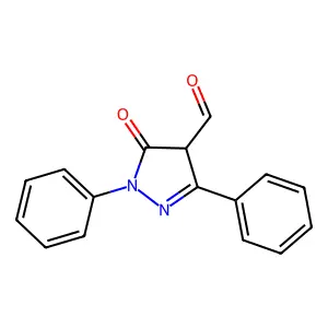5-Oxo-1,3-diphenyl-4,5-dihydro-1H-pyrazole-4-carbaldehyde structure