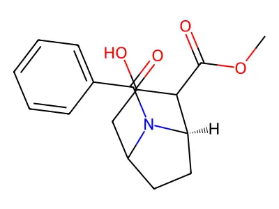 N-Benzoylnormethylecgonine structure