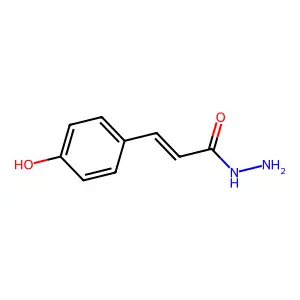 p-Hydroxycinnamic acid hydrazide structure