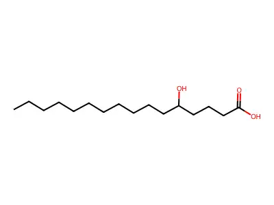5-Hydroxyhexadecanoic acid structure