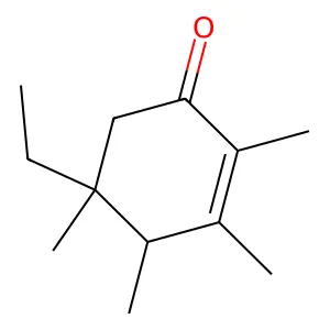 5-乙基-2,3,4,5-四甲基-2-环己烯酮 structure