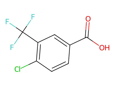 4-Chloro-3-(trifluoromethyl)benzoic acid structure