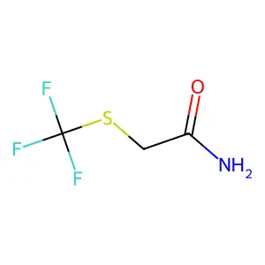 2-[(Trifluoromethyl)thio]acetamide structure